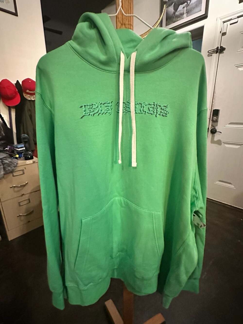 Nike Be Nice Pullover Fleece Hoodie Green Men's 2XL